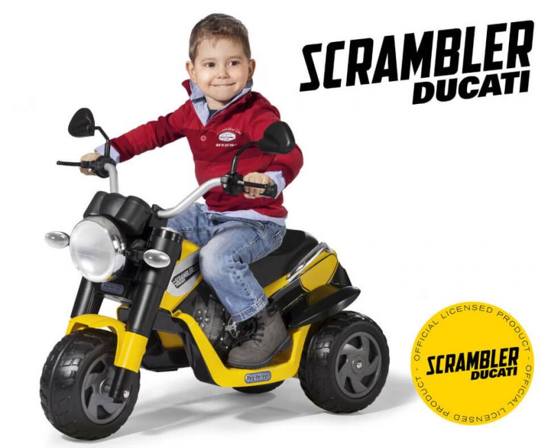 Детский электромотоцикл Peg-Perego Ducati Scrambler Детский электромотоцикл Peg-Perego Ducati Scrambler